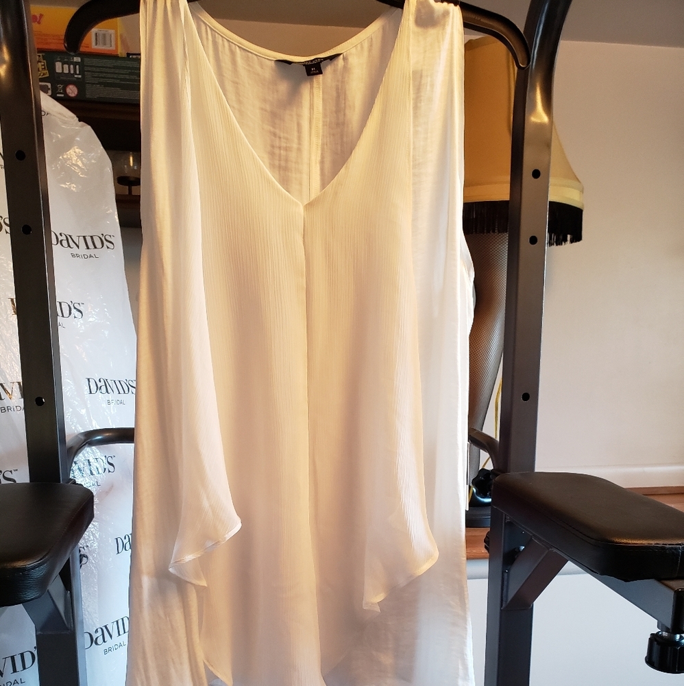 Vera Wang White Sleeveless Dress Tank